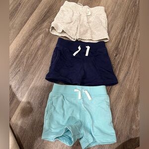 Gerber Kids Shorts Set - Cream, Navy, and Light Blue